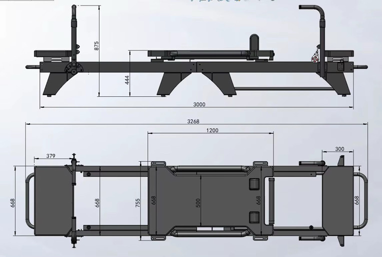 Carriage One footprint drawing used for room planning