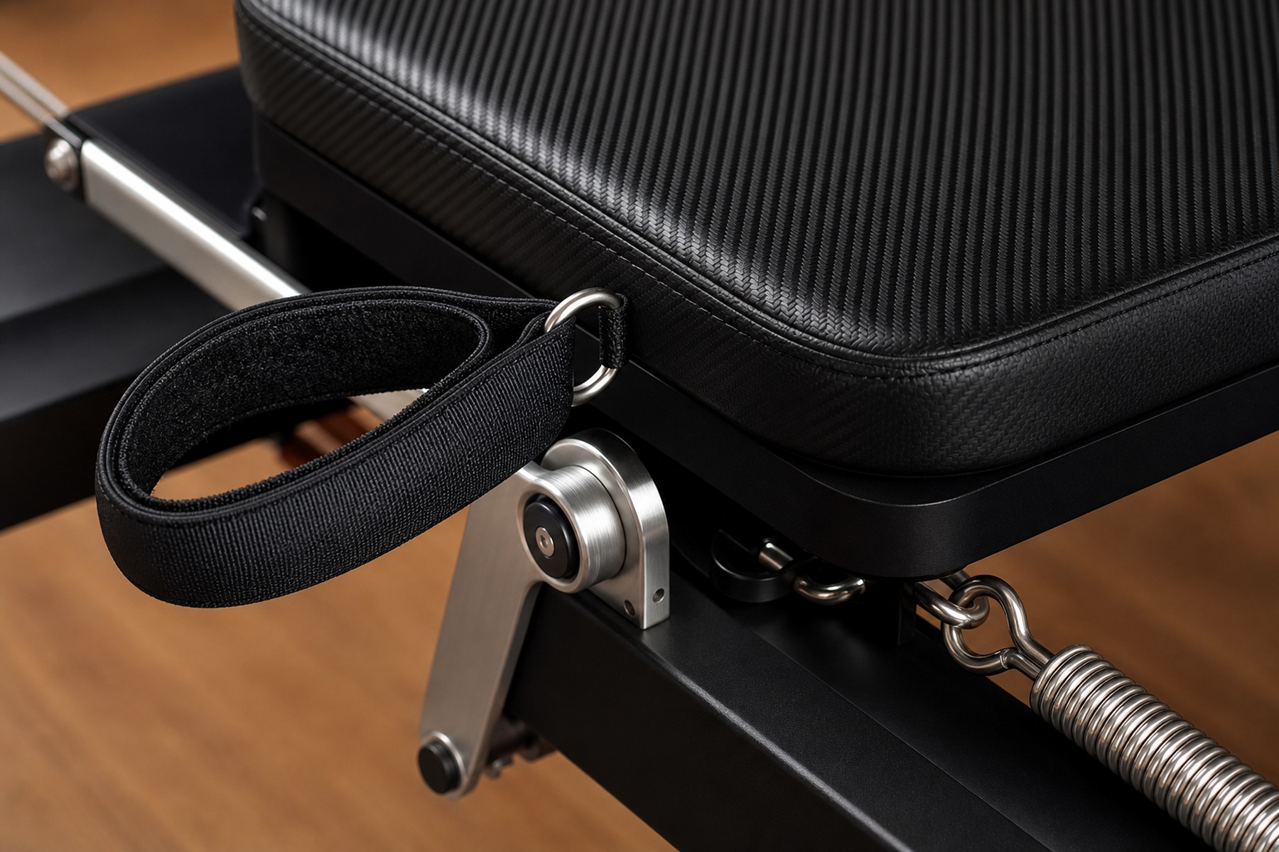 Carriage One carriage and platform detail with premium upholstery and finish