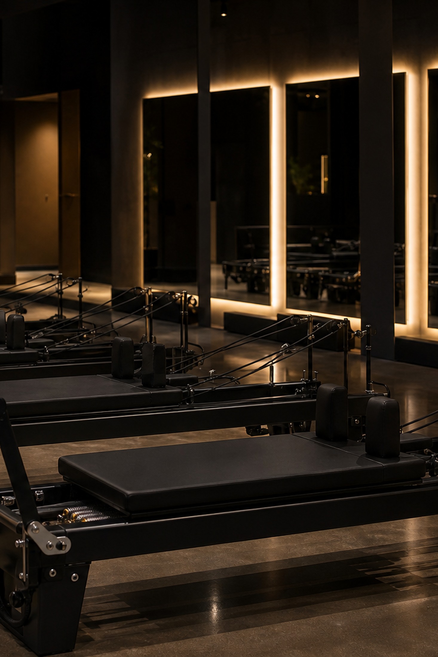 Carriage One installed in a premium modern Pilates studio room